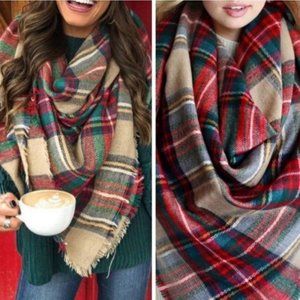 Multi Colored Blanket Scarf